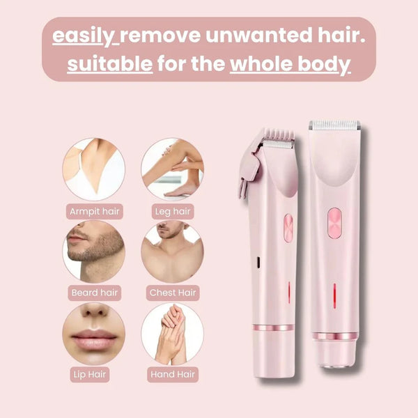 2-in-1 Body Shaver – Painless Hair Remover