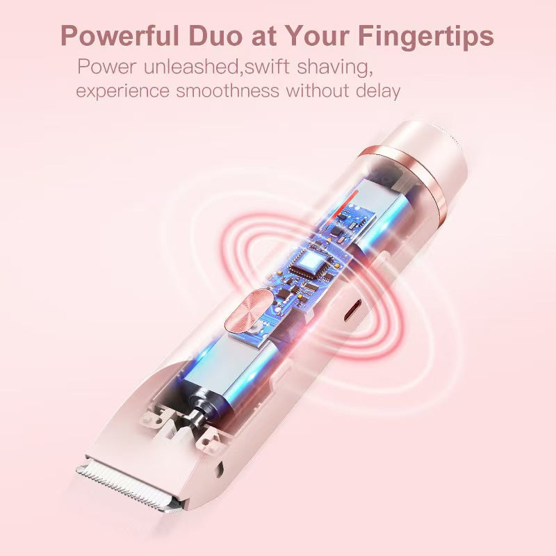 2-in-1 Body Shaver – Painless Hair Remover